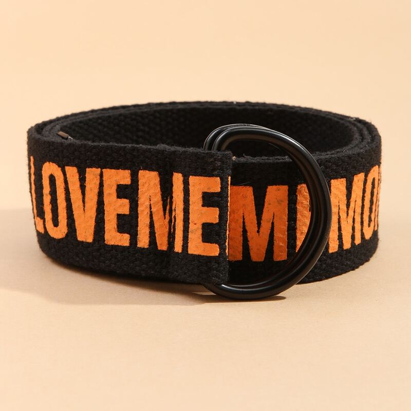 

Letter Graphic Tape Belt, Multicolor