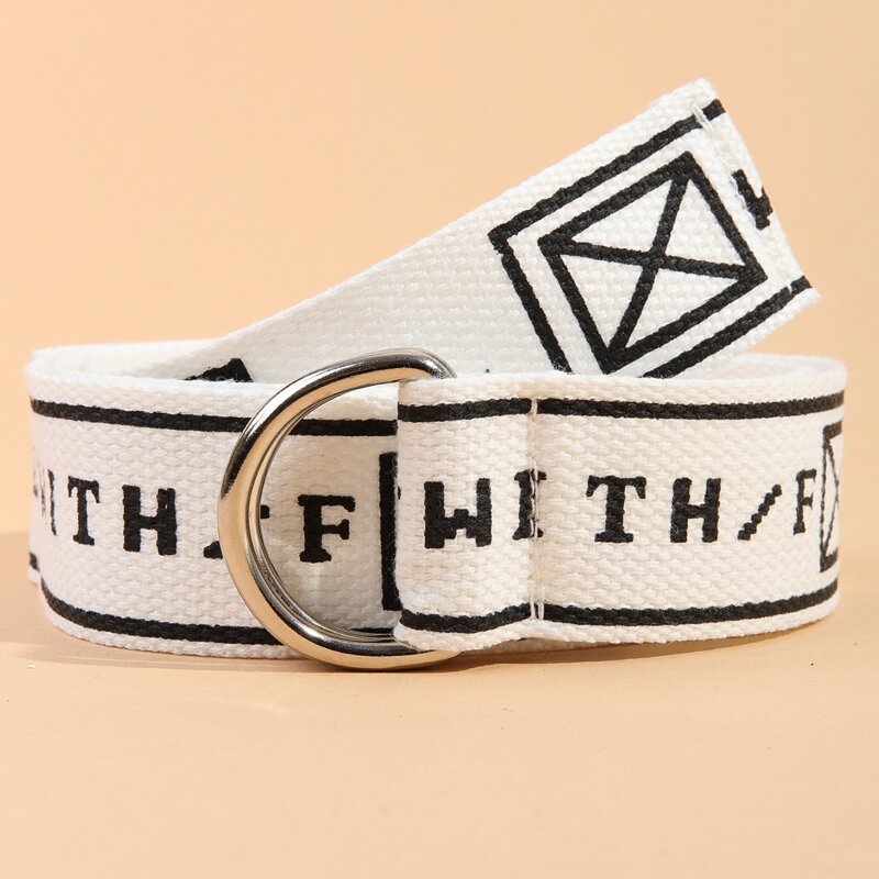 

Letter Graphic Tape Belt, Multicolor