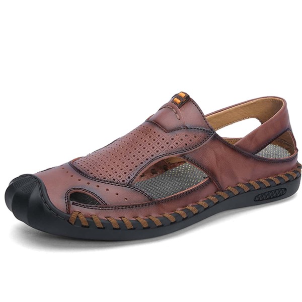 

Men Hollow Out Sandals, Burgundy