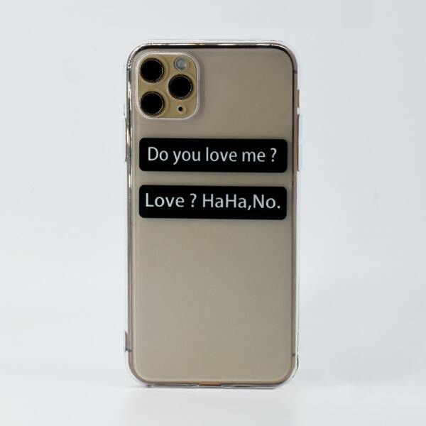 

Letter Graphic Clear Phone Case