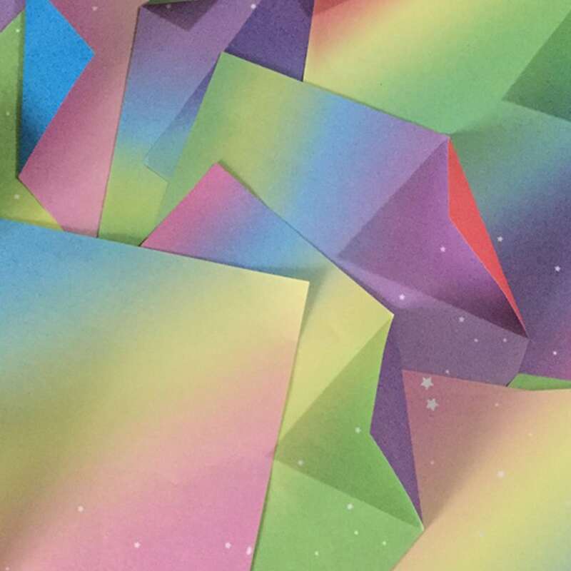 

64sheets Gradient Color Origami Paper, Multicolor