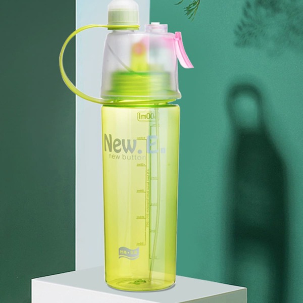 

Portable Spray Water Bottle, Green
