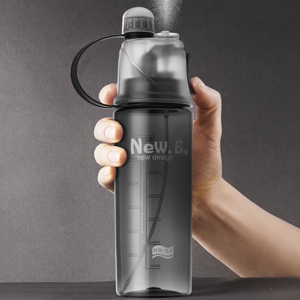 

Portable Spray Water Bottle, Black