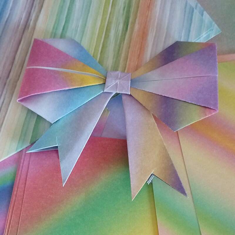 

48sheets Gradient Color Origami Paper, Multicolor