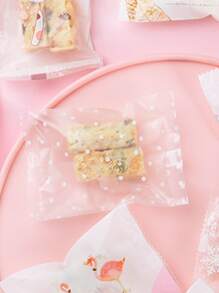 100pcs Clear Biscuit Packing Bag - Clear - View 3