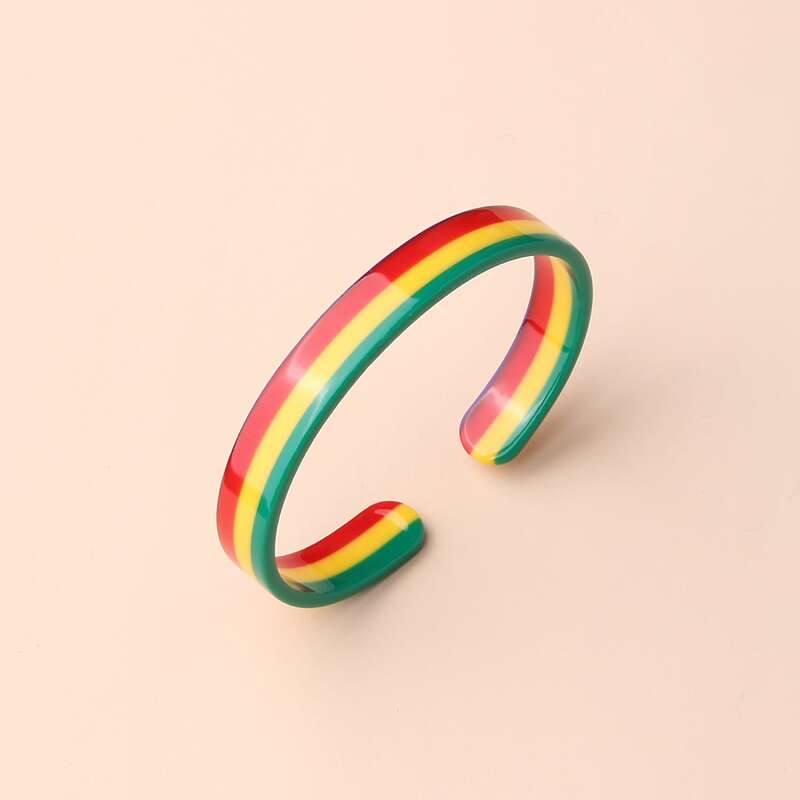 

Random Color Cuff Bracelet, Multicolor