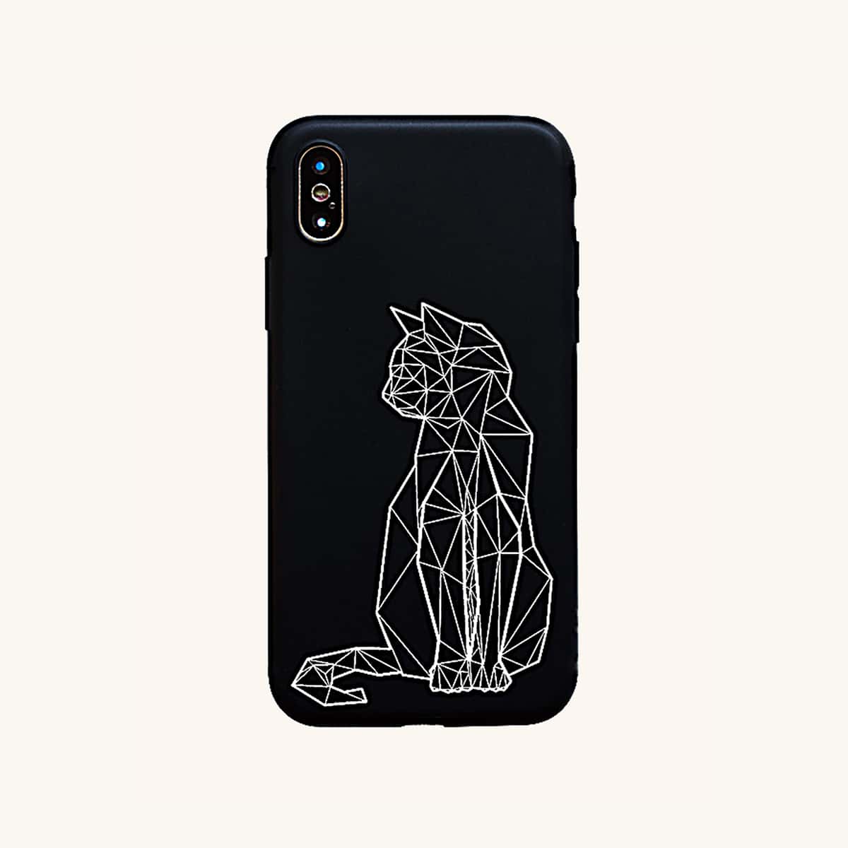 

Abstract Cat Pattern Phone Case, Multicolor