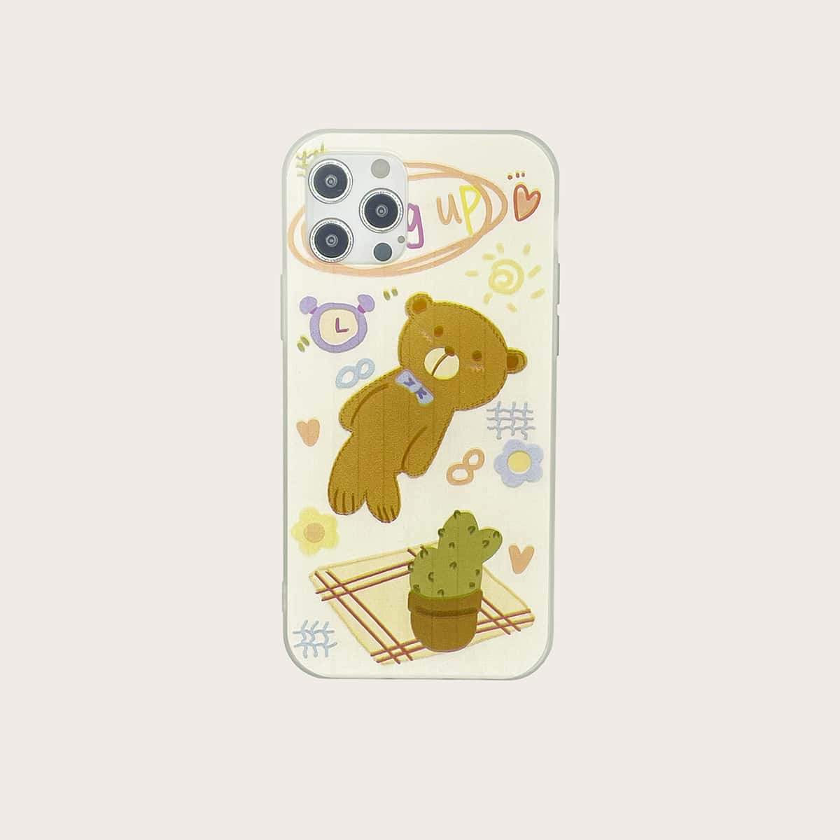 

Cartoon Bear Pattern Phone Case, Multicolor