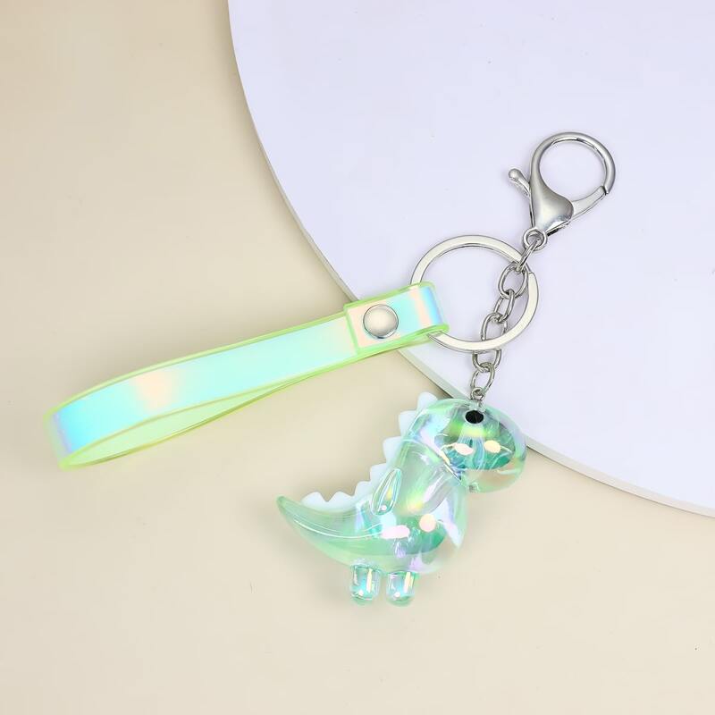

Dinosaur Charm Keychain, Green