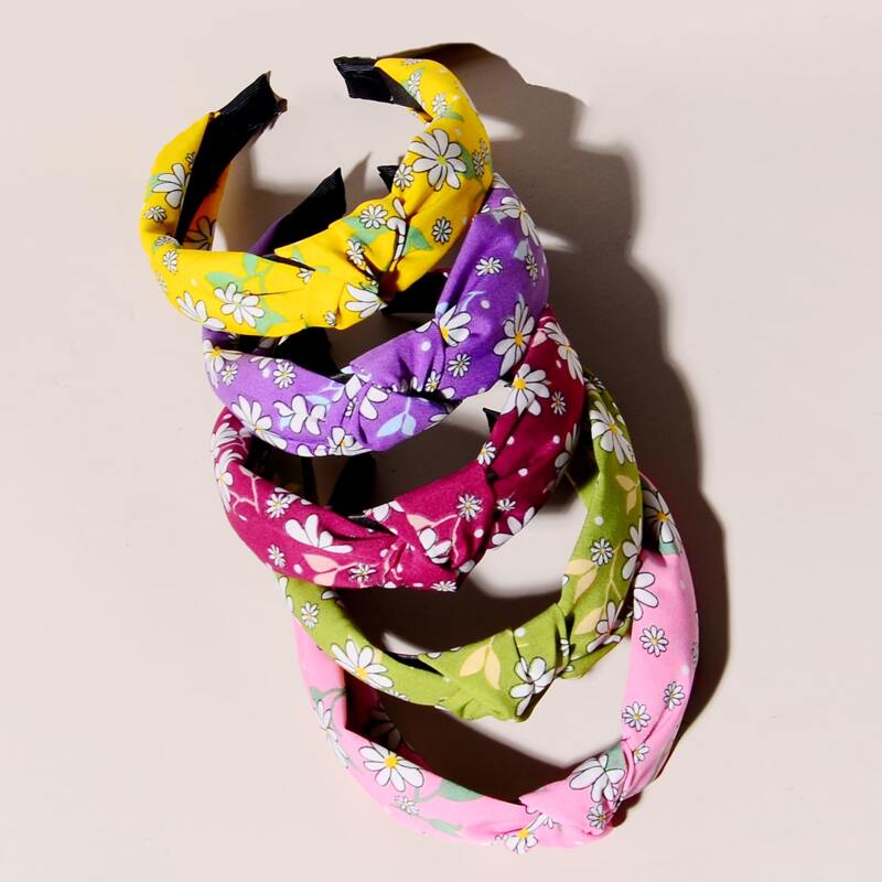 

5pcs Flower Pattern Headband, Multicolor