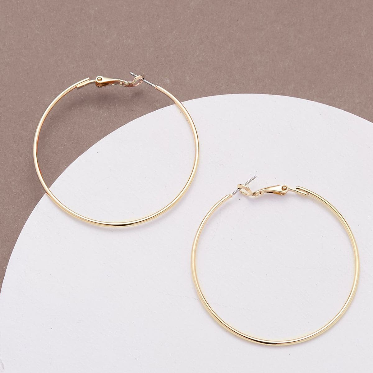 

Minimalist Hoop Earrings, Gold