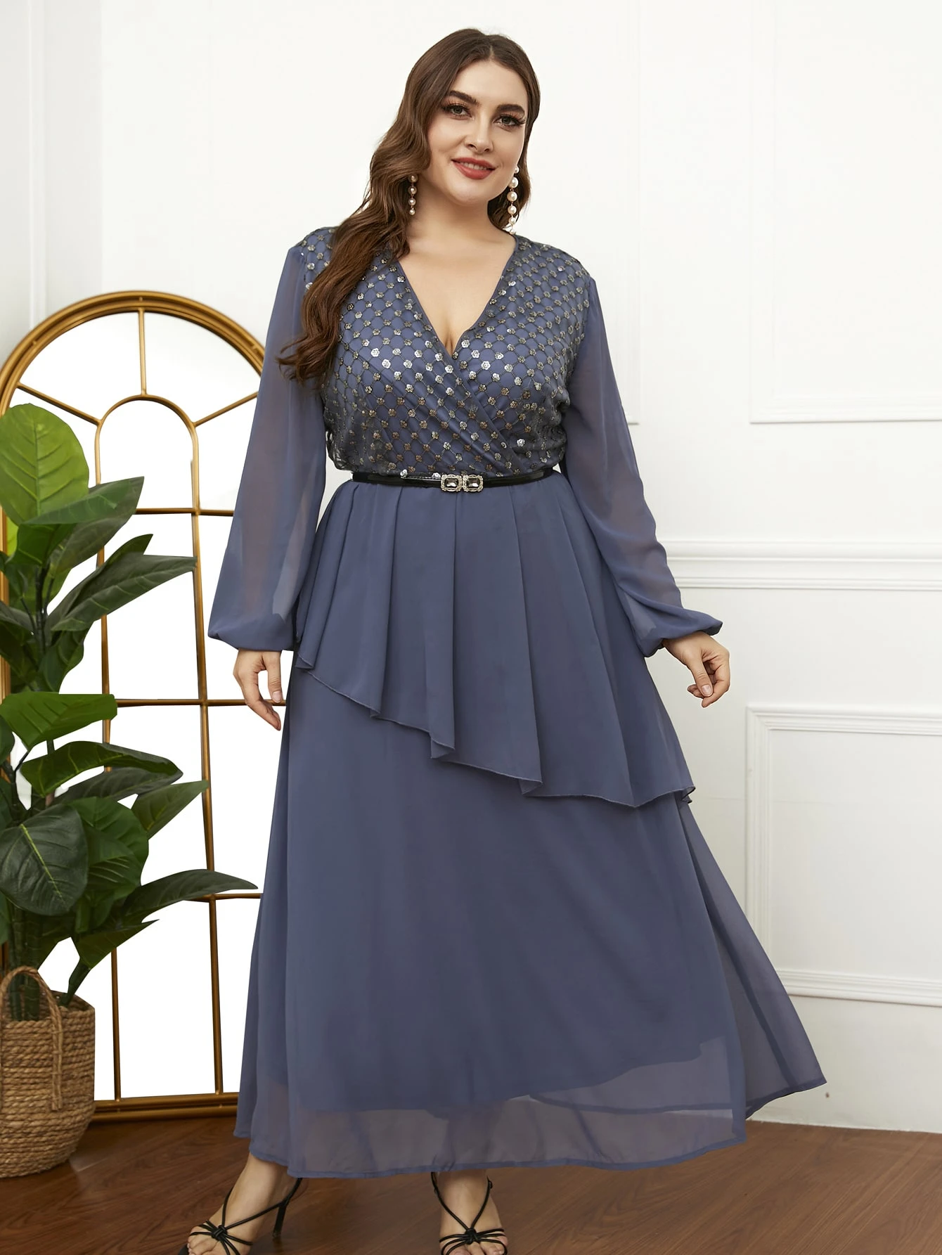 layered dresses plus size