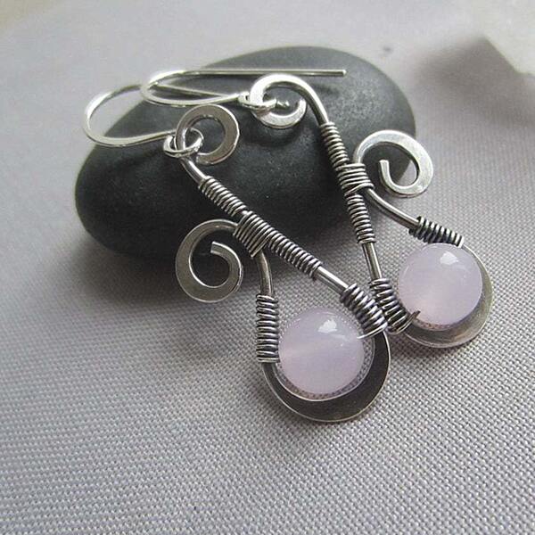 

Bohemian Crystal Drop Earrings, Pink