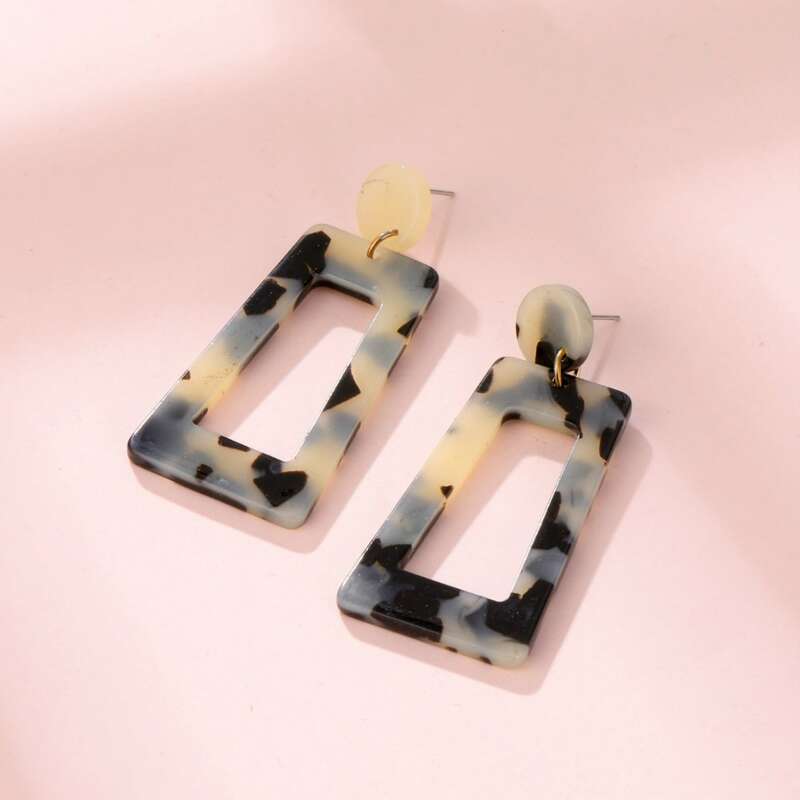 

Geometric Drop Earrings, Multicolor