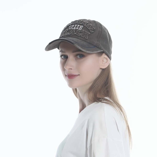 

Letter Embroidered Baseball Cap, Coffee brown