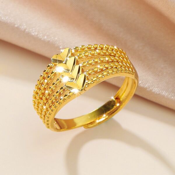 

Heart Decor Ring, Gold
