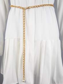 Cinturón de cadena metálico - Dorado - Ver 1