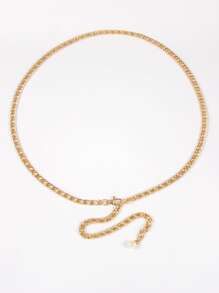 Cinturón de cadena metálico - Dorado - Ver 2