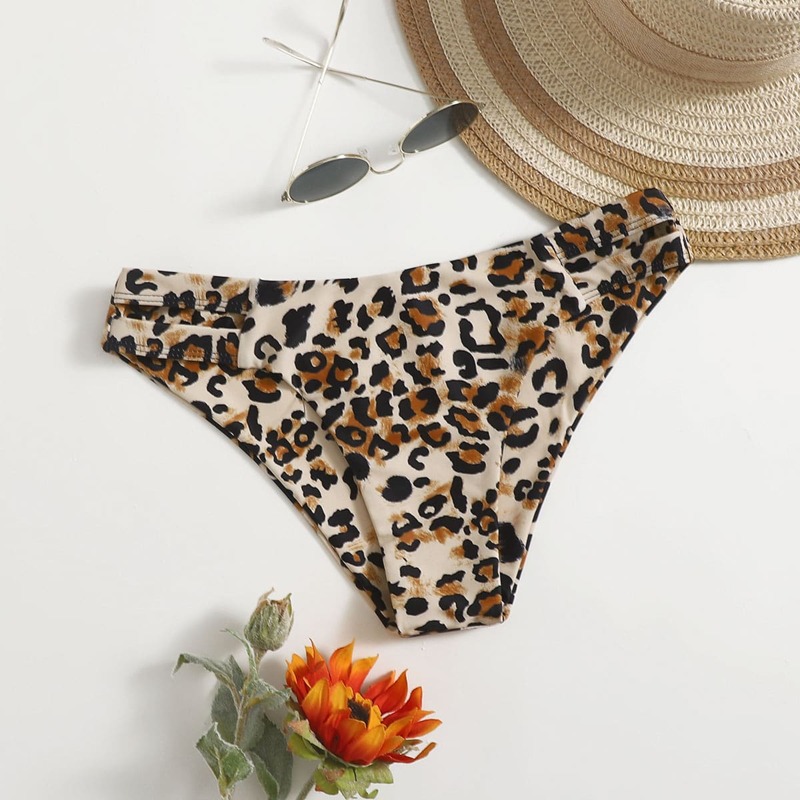 Leopard Bikini Bottom, Multicolor