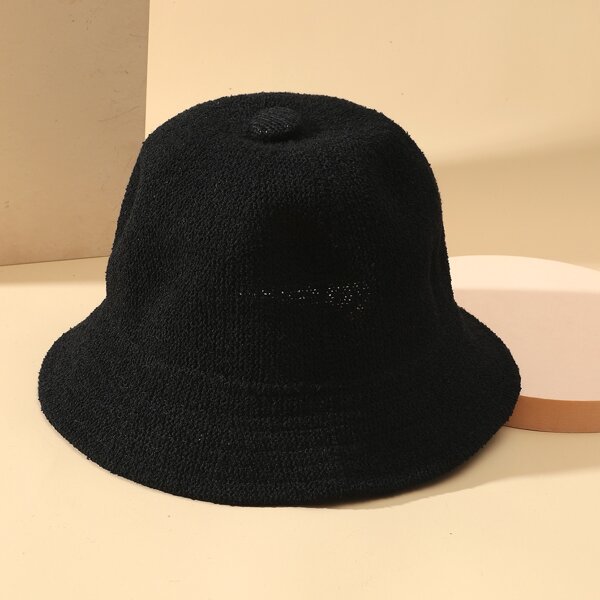 

Solid Bucket Hat, Black