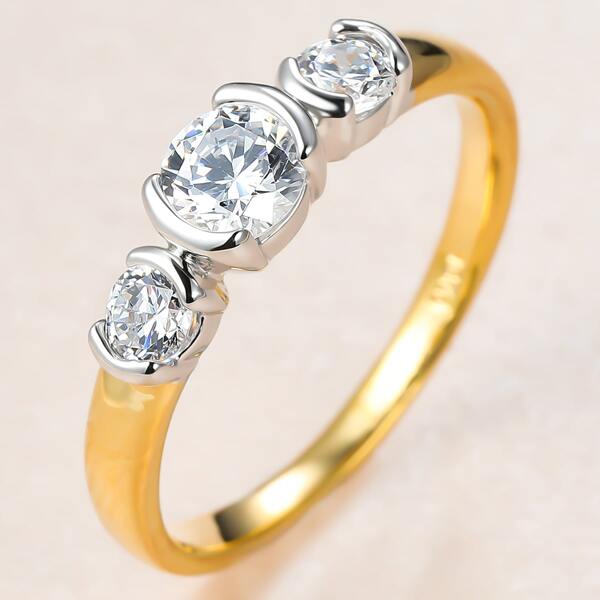 

Zircon Decor Ring, Gold