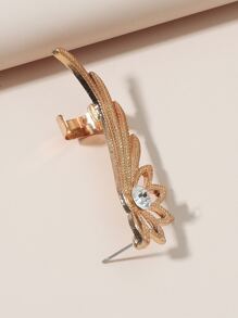 1pc Rhinestone Trang trí nội thất Cánh Thiết kế Tai Climber - Vàng - Xem 3