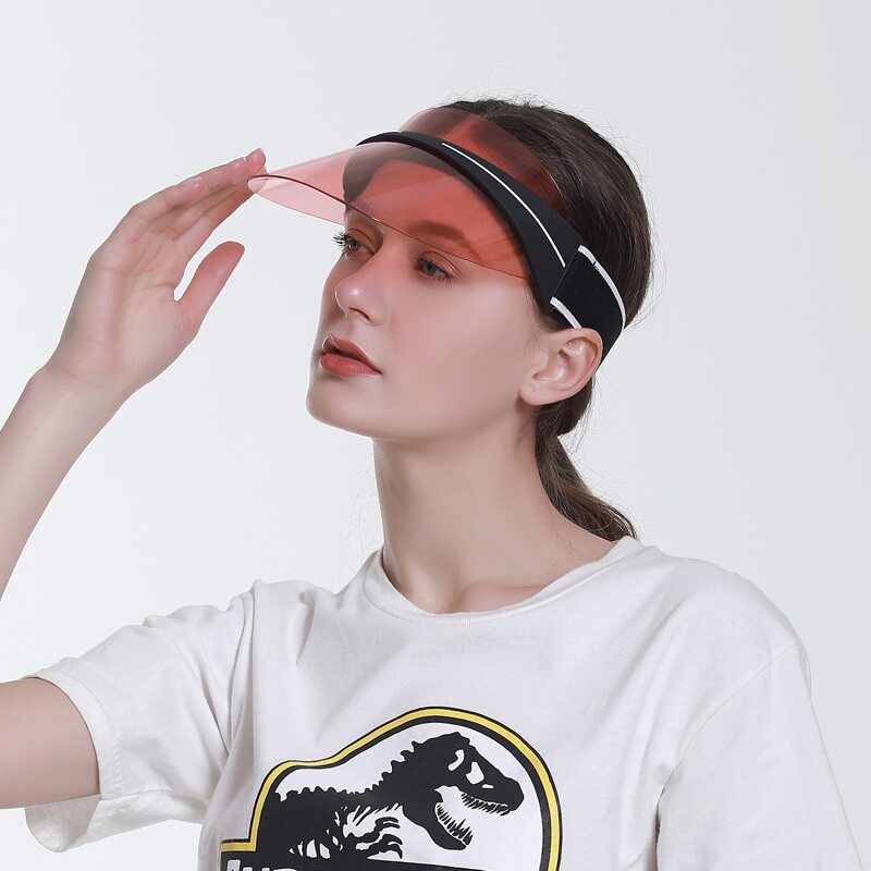 

Clear Visor Hat, Red