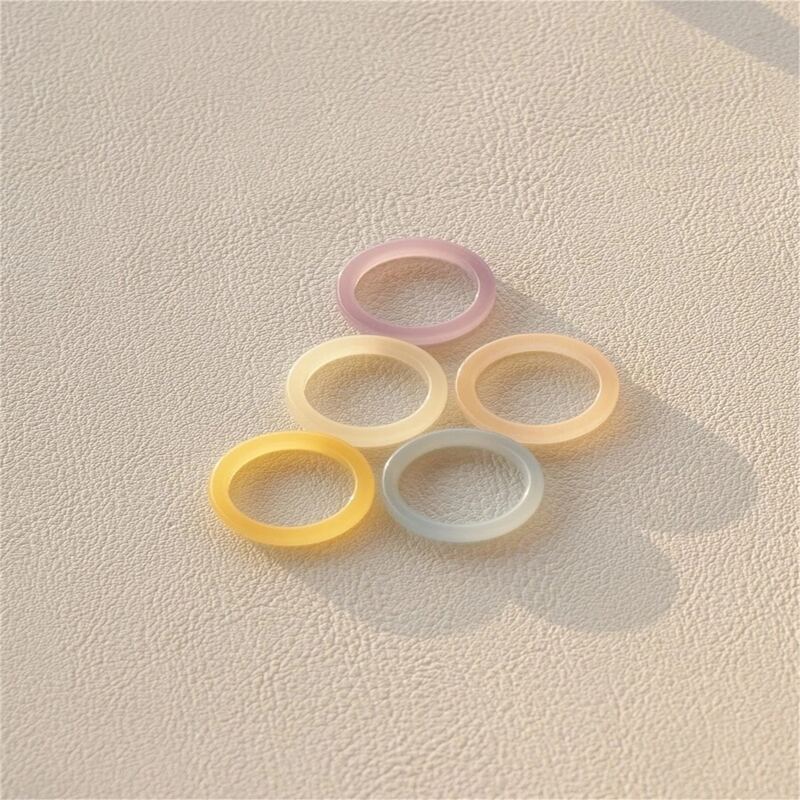 

5pcs Resin Ring, Multicolor