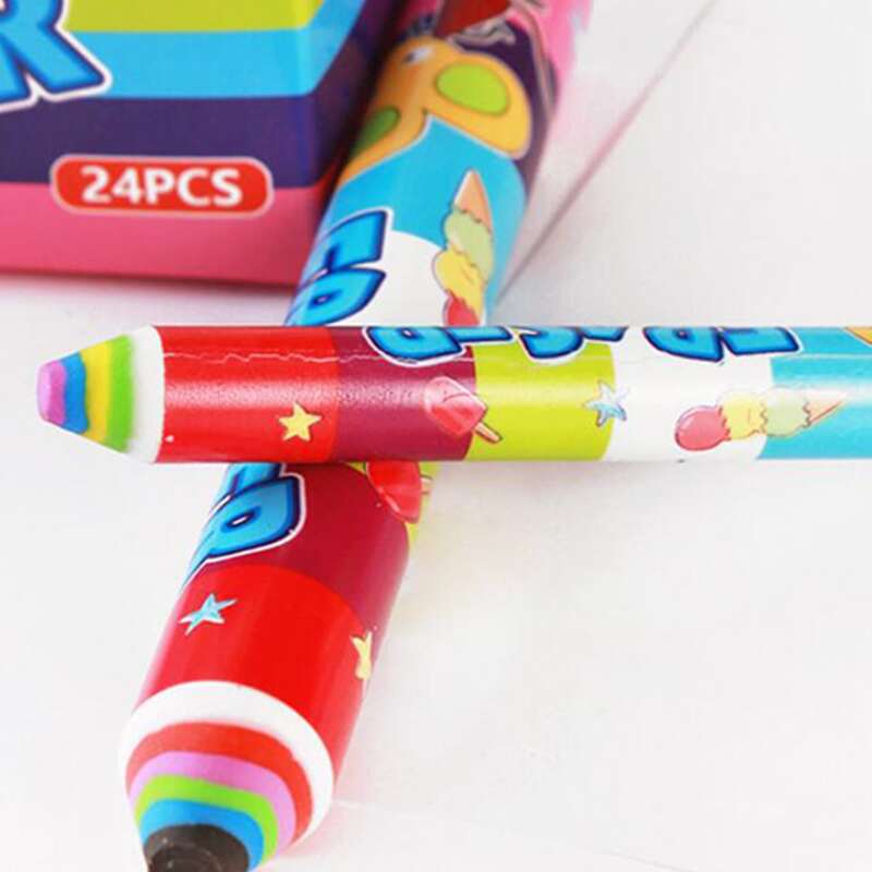 

1pc Cartoon Graphic Pen Design Eraser, Multicolor
