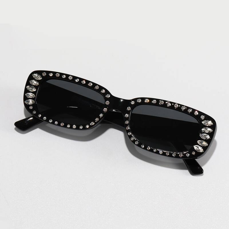 

Rhinestone Decor Sunglasses