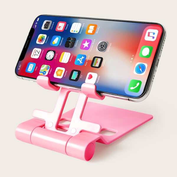 

Foldable Desktop Phone Holder, Pink