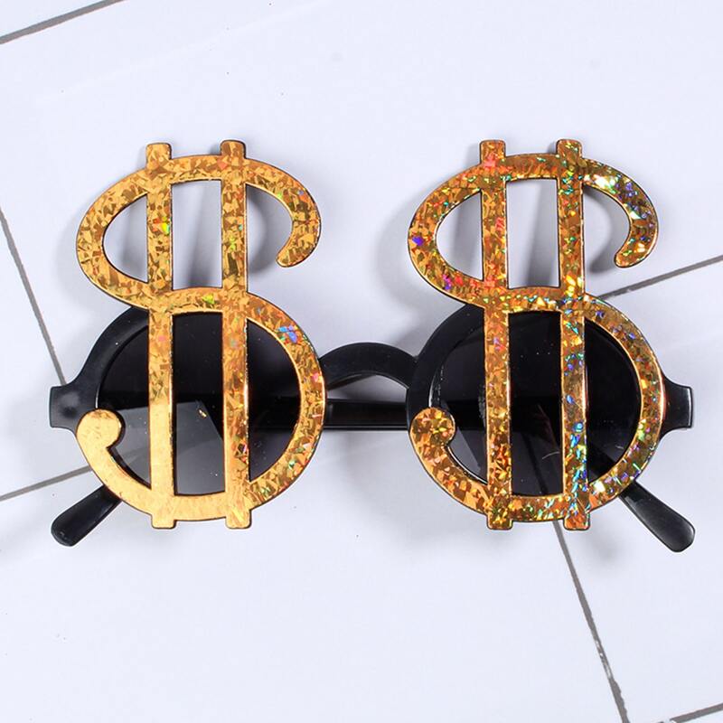 Dollar Shaped Sunglasses, Black