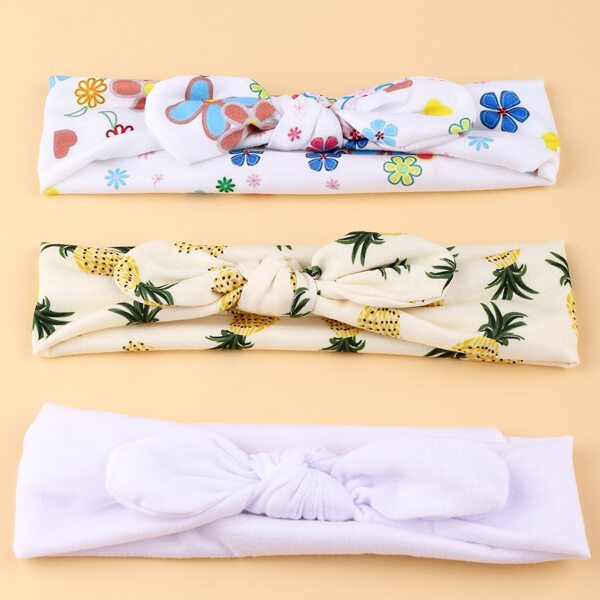 

3pcs Baby Fruit Print Headband, Multicolor