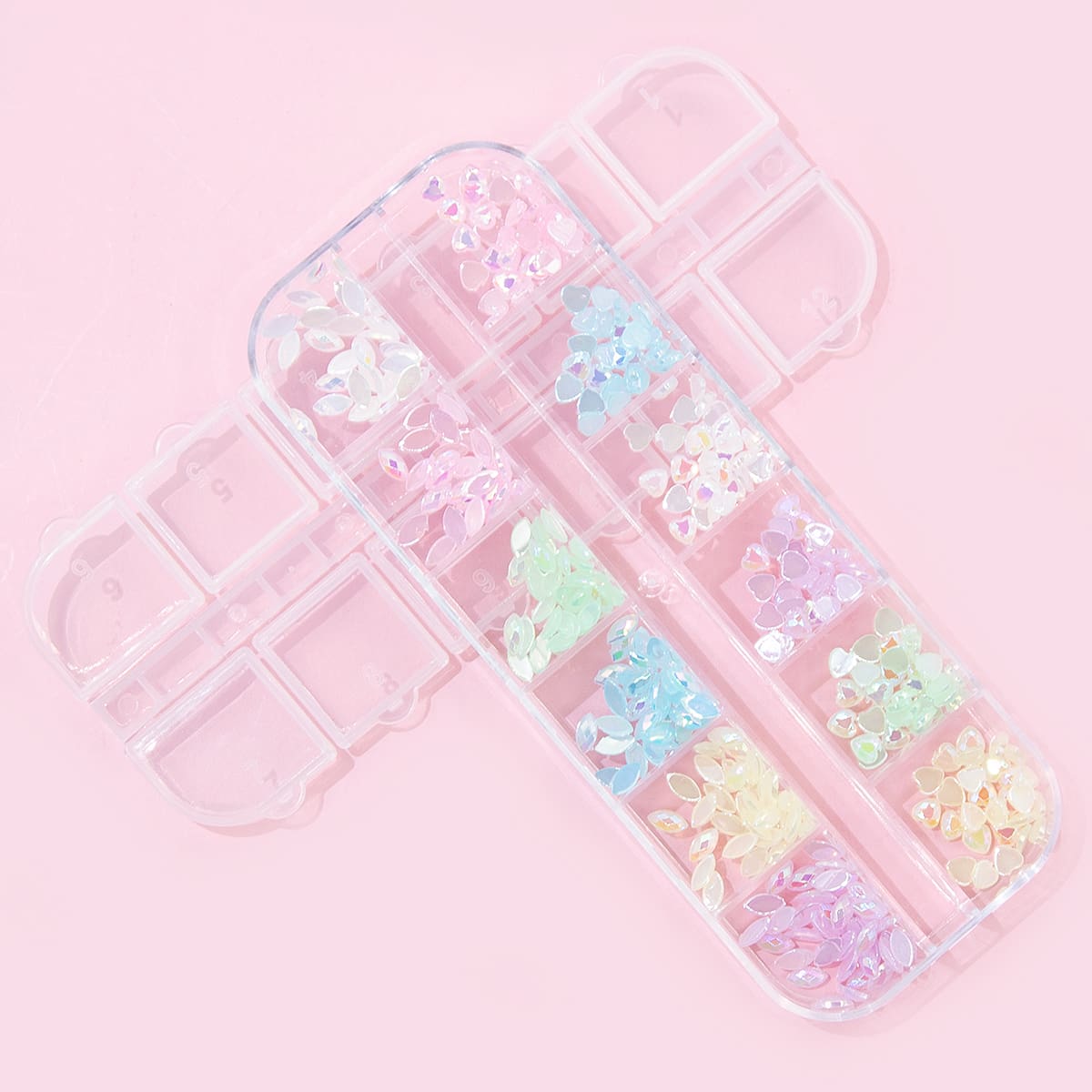 

12grid Nail Art Stone, Multicolor