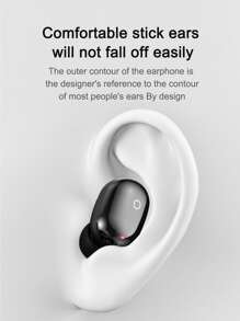 Wireless Earphones - Black - View 4
