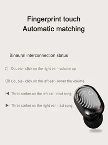 Wireless Earphones - Black - View 5