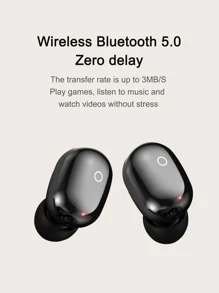 Wireless Earphones - Black - View 6