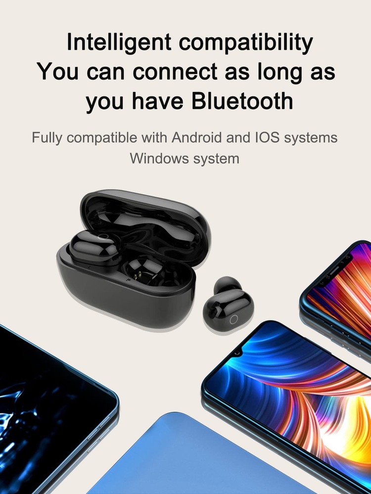 Wireless Earphones - Black - View 8