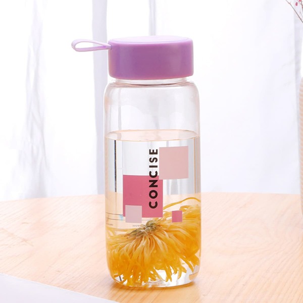 

Letter Graphic Water Bottle, Purple