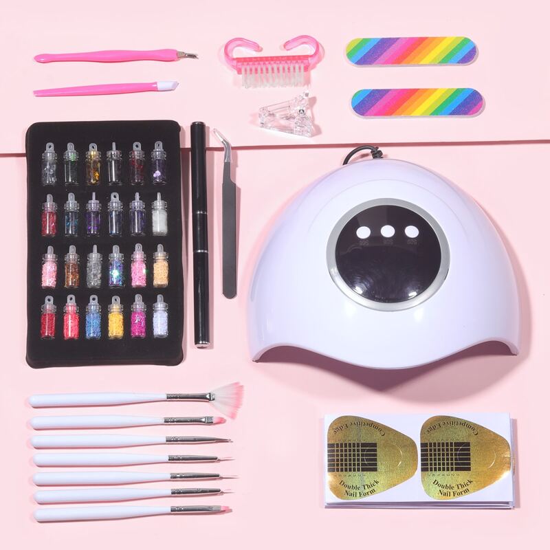 

18pcs Nail Art Tool Set, Multicolor