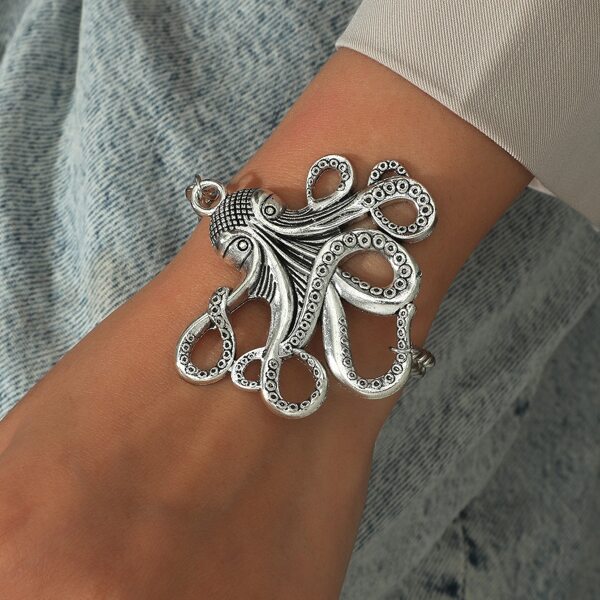 

Animal Decor Chain Bracelet, Antique silver