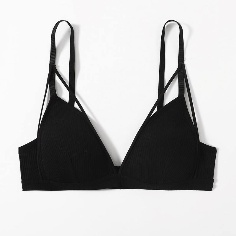 

Simple Wireless Bra, Black