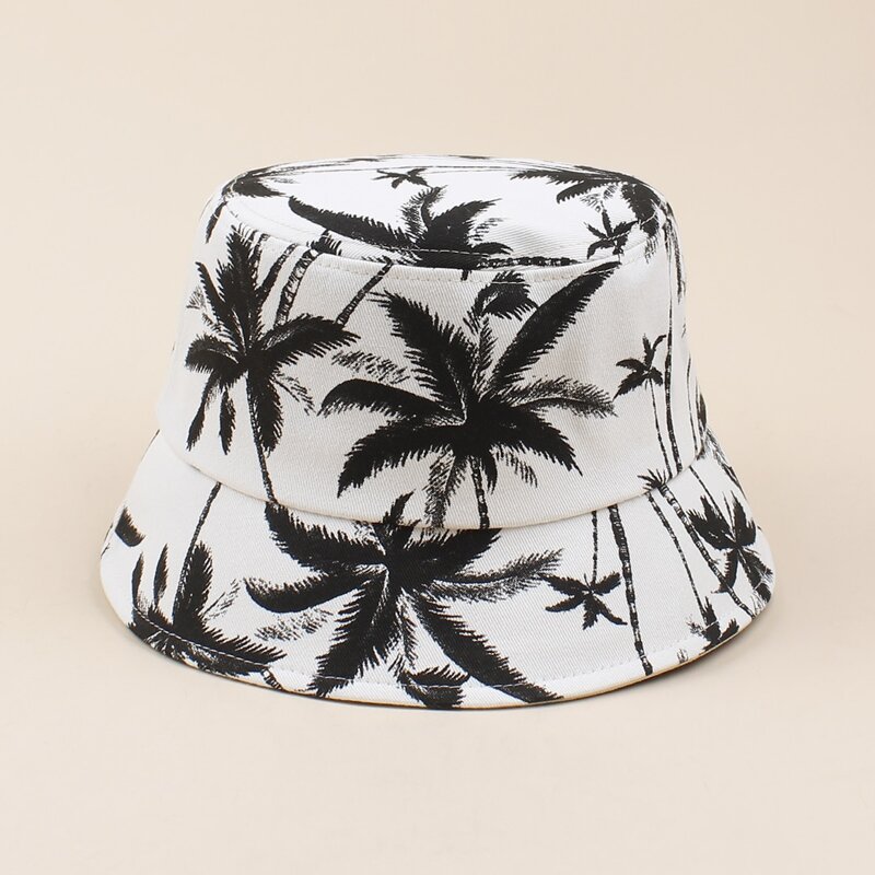 

Tree Print Bucket Hat, Black
