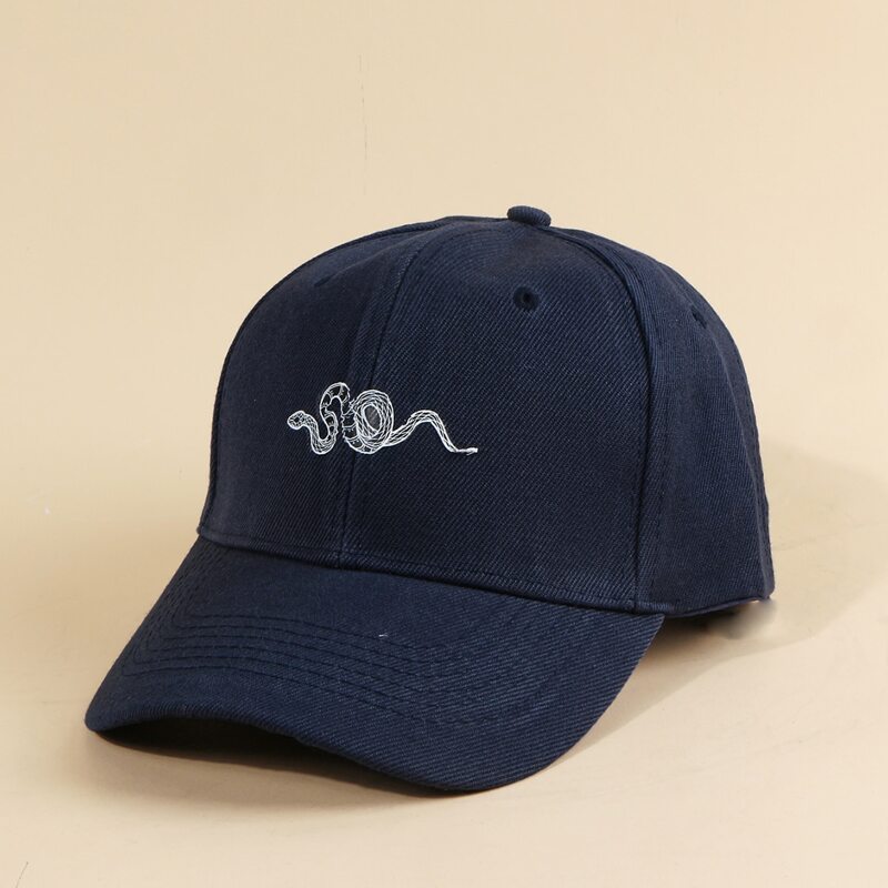 

Guys Snake Pattern Baseball Cap, Navy blue