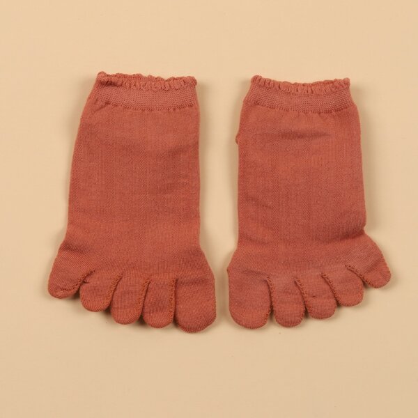 

Solid Toe Socks, Redwood