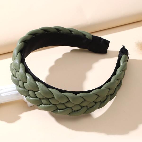 

Braided Design Hair Hoop, Green