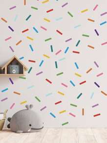 图形印刷儿童墙贴、贴纸、墙贴花、用于家居装饰的乙烯基贴花、春季装饰品让您的家焕然一新、拉玛装饰贴纸礼物生日毕业 - 彩色 - 查看 4