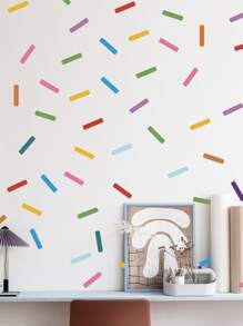 图形印刷儿童墙贴、贴纸、墙贴花、用于家居装饰的乙烯基贴花、春季装饰品让您的家焕然一新、拉玛装饰贴纸礼物生日毕业 - 彩色 - 查看 5