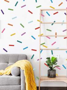 图形印刷儿童墙贴、贴纸、墙贴花、用于家居装饰的乙烯基贴花、春季装饰品让您的家焕然一新、拉玛装饰贴纸礼物生日毕业 - 彩色 - 查看 6