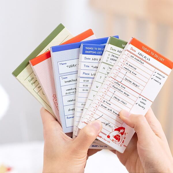 

1pc Random Plan Notepad, Multicolor
